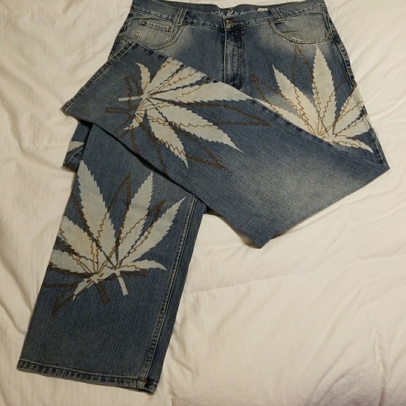 leaf jeans